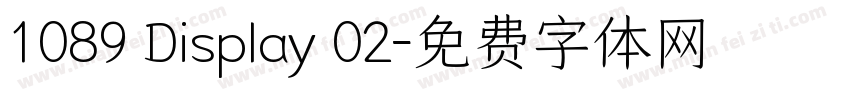 1089 Display 02字体转换